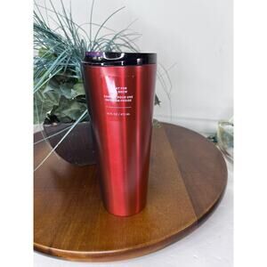 STARBUCKS Stainless Steel Travel Tumbler Purple Orange Metallic Cold Bev New